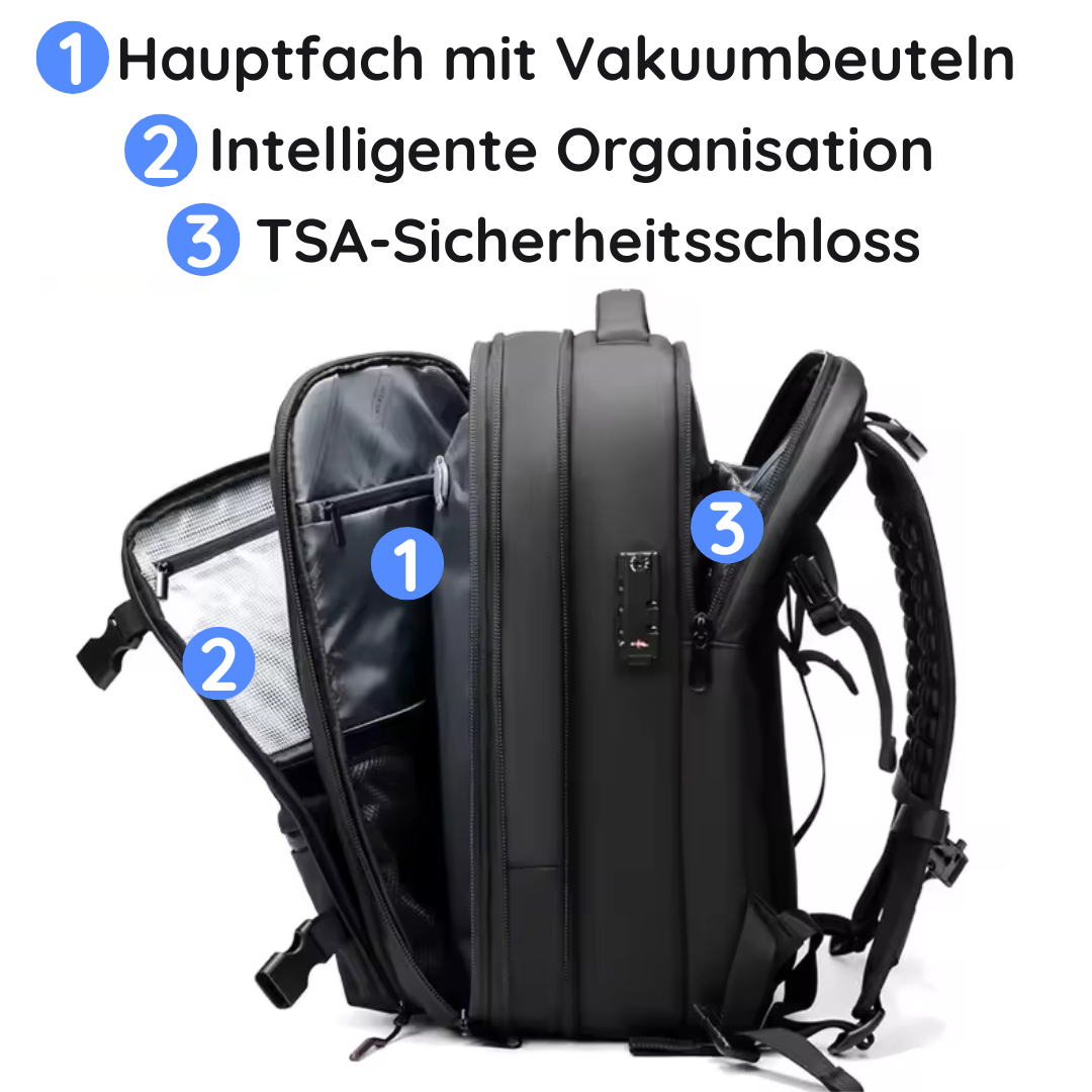 Kabinenrucksack mit Vakuumsystem